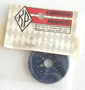VINTAGE KIMBROUGH PRODUCTS RC PRECISION SPUR GEAR w/BALL BEARINGS 81T 156 NIP