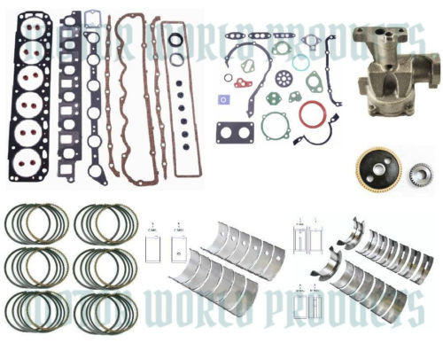 68-87 Ford 300 4.9 Engine Rebuild -Rings, Bearings, Gaskets, Oil Pump, T. Gears
