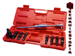 9 Sliding Blind Hole Bearing Slide Hammer Gear Puller Repair Tool Kit Set