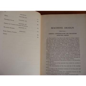 Old MACHINE DESIGN Book TOOLS METAL-WORK GEAR CAM BEARING HARDWARE SCREW RIVET +